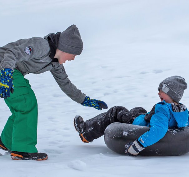Snowtubing beim Berggasthof Kohlschnait